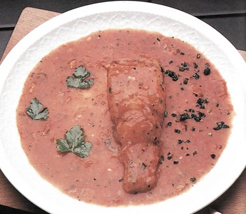 Merluza con salsa de tomate