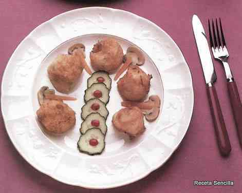 Bolitas de purÃ© y carne