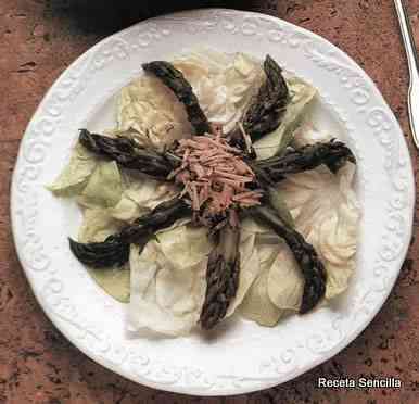 Ensalada verde a la trufa blanca